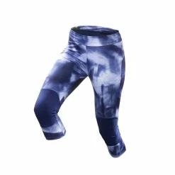 Quechua Forclaz 500 Women's Print Indigo Hiking Leggings