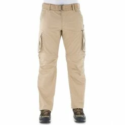 Forclaz Men's Travel Backpacking Zip-Off Pants Arpenaz 500
