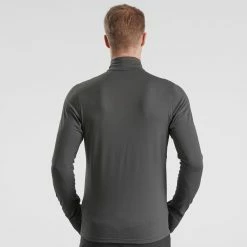 Hiking Clothing Quechua SH500, Warm Long-Sleeved Snow Hiking T-Shirt, Men's