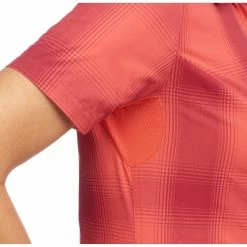 Hiking Clothing Quechua 500, Short Sleeved Hiking Shirt, Women’s