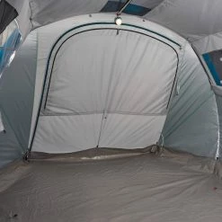 Hiking Clothing Quechua Air Seconds Fresh & Black, Inflatable Waterproof Family Camping Tent, 6 Person 2 Room