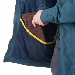 Quechua Men's Hiking Plain Parka Jacket Arpenaz 400