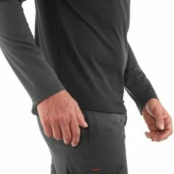 Hiking Clothing Quechua SH100 Warm, Long-Sleeved Warm Hiking T-Shirt, Men's