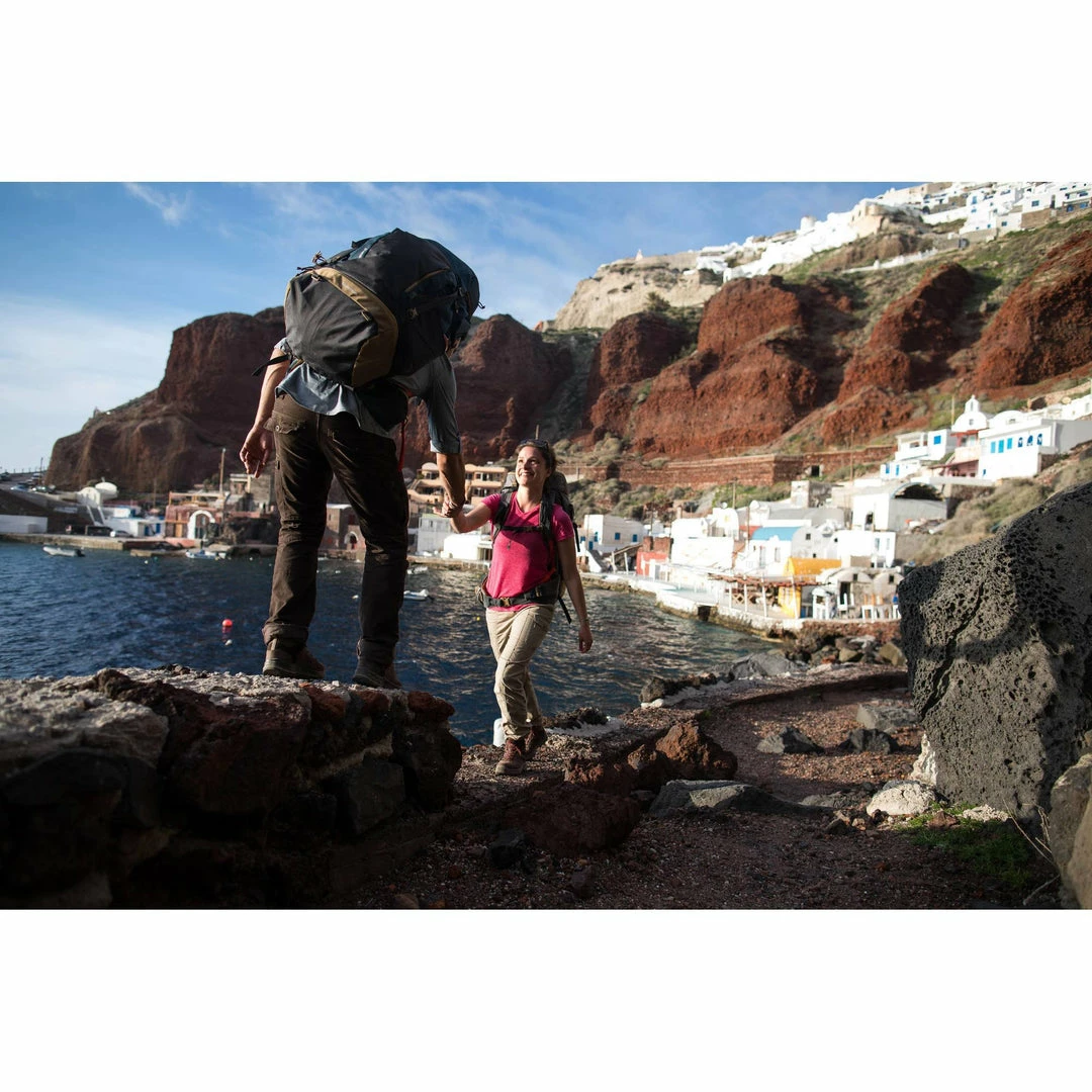 Forclaz Women's Travel Backpacking Pants Arpenaz 500 Hiking Clothing