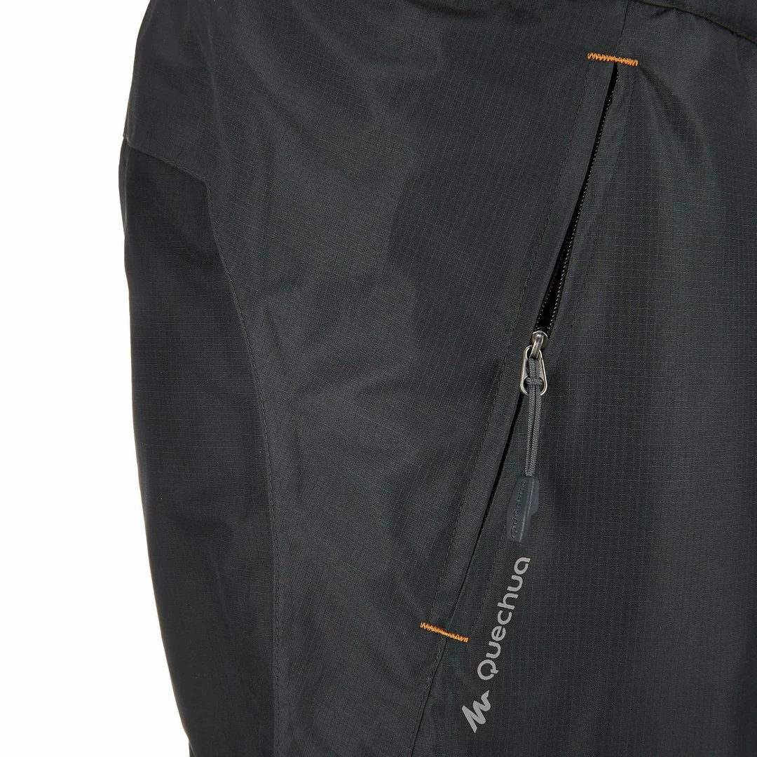 Quechua 100, Waterproof Hiking Rain Overpants, Men's