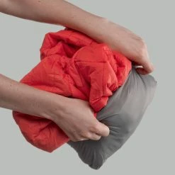 Quechua Hiking Clothing Forclaz Trek 100, Women's Light Backpacking Synthetic Down Jacket With Hoodie