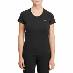 Quechua Women's Hiking Short-Sleeve T-Shirt Techfresh 100 Hiking Clothing