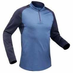 Quechua Men’s Snow Hiking Warm Long-Sleeved T-Shirt SH100 Hiking Clothing
