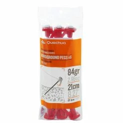 Hiking Clothing Quechua Hard-Ground Tent Pegs, 6-Pack