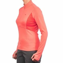 Quechua Women's Active Snow Hiking Warm Long-Sleeve T-Shirt 500 Hiking Clothing