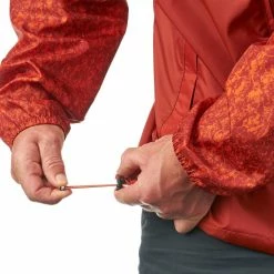 Quechua Hiking Clothing Men's Rain-Cut Zip Hiking Waterproof Rain Jacket