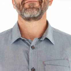 Forclaz Hiking Clothing Men's Travel Backpacking Long-Sleeved Shirt Arpenaz 100