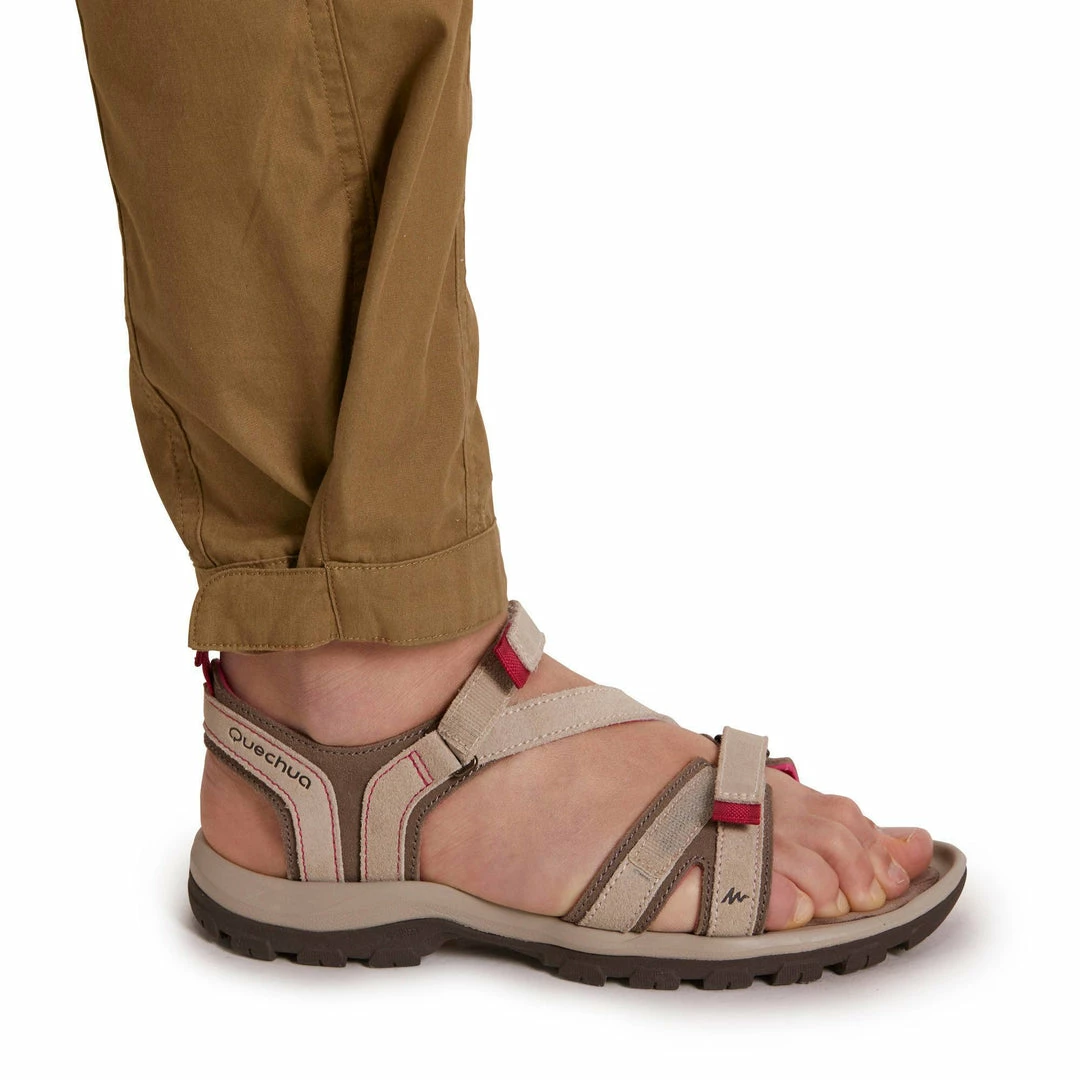 Forclaz Women's Travel Backpacking Pants Arpenaz 500 Hiking Clothing