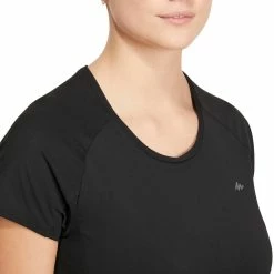 Quechua Women's Hiking Short-Sleeve T-Shirt Techfresh 100 Hiking Clothing