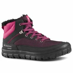 Quechua Junior Snow Hiking Warm Laceup Mid-Height Boots SH100 Hiking Clothing