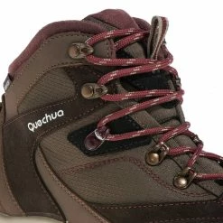 Quechua Women's Hiking High-Rise Waterproof Boots Forclaz 100 Hiking Clothing