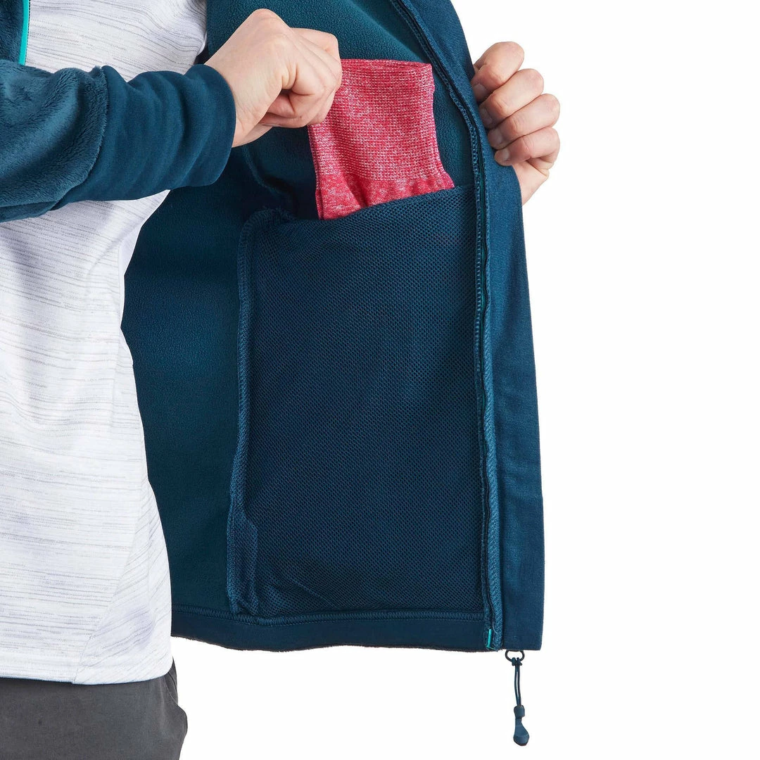 Quechua Women's Mountain Hiking Fleece Jacket Forclaz 500 Hiking Clothing