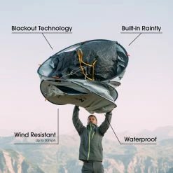 Hiking Clothing Quechua 2 Second Fresh & Black, Waterproof Pop Up Camping Tent, 2 Person