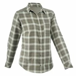 Forclaz Hiking Clothing Women's Travel Backpacking Warm Long-Sleeved Shirt Travel 100