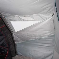 Quechua Air Seconds Fresh & Black, Inflatable Waterproof Family Camping Tent, 5 Person 2 Room Hiking Clothing