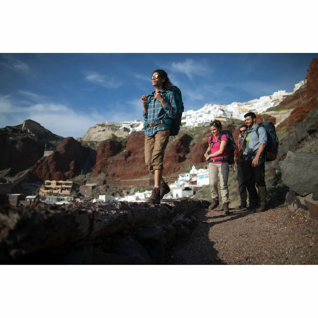 Forclaz Women's Travel Backpacking Pants Arpenaz 500 Hiking Clothing