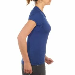 Quechua Women's Hiking Short-Sleeve T-Shirt Techfresh 50 Hiking Clothing