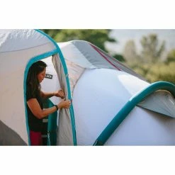 Quechua Women's Hiking Short-Sleeve T-Shirt Techfresh 100 Hiking Clothing