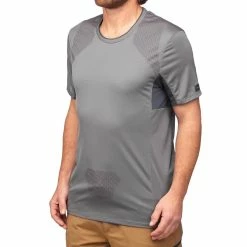 Forclaz Men's Mountain Backpacking Short-Sleeved T Shirt Trek 500 Hiking Clothing