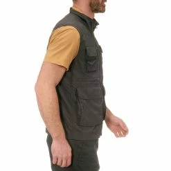Forclaz Men's Travel Backpacking Multi-Pocket Vest Arpenaz 500