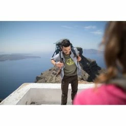 Forclaz Hiking Clothing Men's Travel Backpacking Long-Sleeved Shirt Arpenaz 100