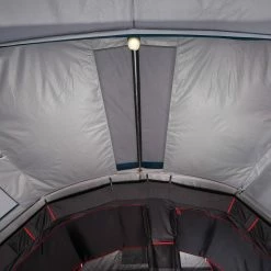 Quechua Air Seconds Fresh & Black, Inflatable Waterproof Family Camping Tent, 5 Person 2 Room Hiking Clothing