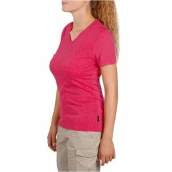 Forclaz Hiking Clothing Women's Travel Backpacking Wool T-Shirt Techwool 155