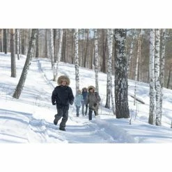 Quechua SH100, Warm Mid Hiking Socks, Kids', 2 Pairs