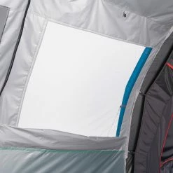 Hiking Clothing Quechua Air Seconds Fresh & Black, Inflatable Waterproof Family Camping Tent, 6 Person 2 Room