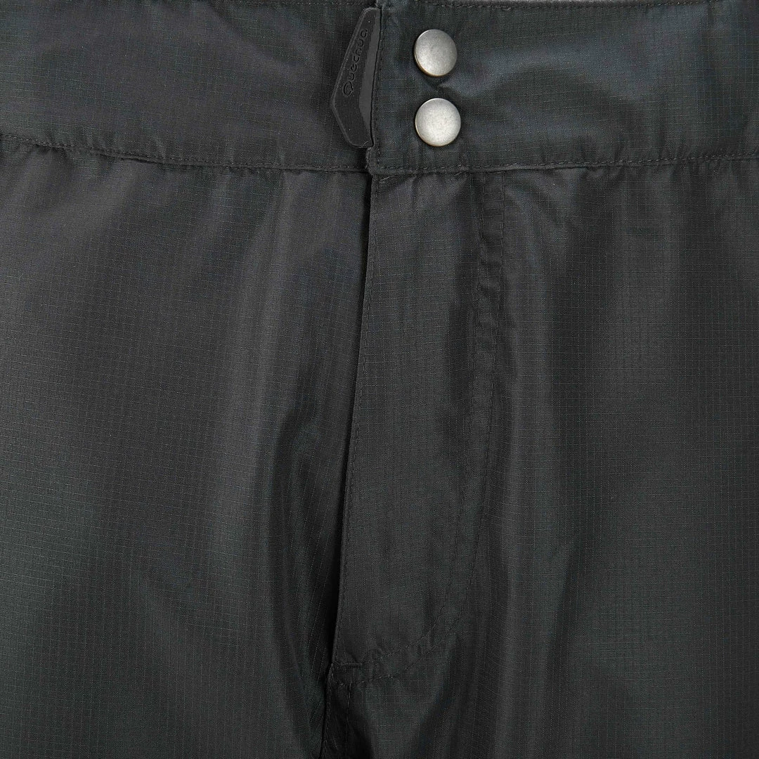 Quechua 100, Waterproof Hiking Rain Overpants, Men's