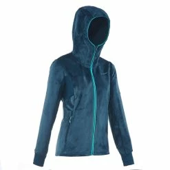 Quechua Women's Mountain Hiking Fleece Jacket Forclaz 500 Hiking Clothing