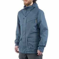 Quechua Men's Hiking Plain Parka Jacket Arpenaz 400