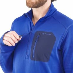 Quechua Hiking Clothing Men's Snow Hiking Long-Sleeve T-Shirt Forclaz 500