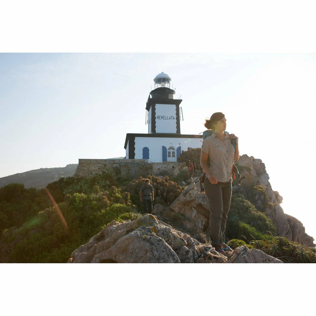 Forclaz Women's Travel Backpacking Pants Arpenaz 500 Hiking Clothing