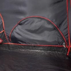 Hiking Clothing Quechua Air Seconds Fresh & Black, Inflatable Waterproof Family Camping Tent, 6 Person 2 Room