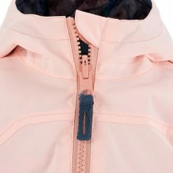 Quechua Girls' Hiking Jacket Hike 100 Warm Waterproof - Coral Hiking Clothing