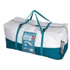 Quechua Air Seconds Fresh & Black, Inflatable Waterproof Family Camping Tent, 5 Person 2 Room Hiking Clothing