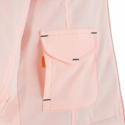 Quechua Girls' Hiking Jacket Hike 100 Warm Waterproof - Coral Hiking Clothing