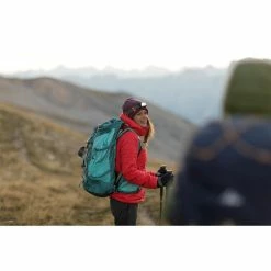 Quechua Hiking Clothing Forclaz Trek 100, Women's Light Backpacking Synthetic Down Jacket With Hoodie