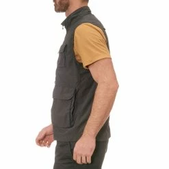 Forclaz Men's Travel Backpacking Multi-Pocket Vest Arpenaz 500