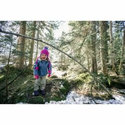 Quechua Kids' Snow Hiking Warm Rip-Tab Mid Shoes SH100 Hiking Clothing