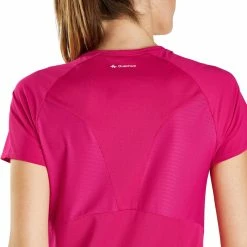 Quechua Women's Hiking Short-Sleeve T-Shirt Techfresh 100 Hiking Clothing