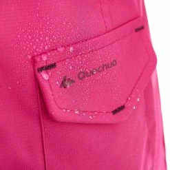 Quechua Girls' Hiking Jacket Hike 100 Warm Waterproof - Coral Hiking Clothing