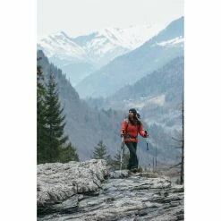 Quechua Hiking Clothing Forclaz Trek 100, Women's Light Backpacking Synthetic Down Jacket With Hoodie