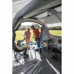 Hiking Clothing Quechua Air Seconds Fresh & Black, Inflatable Waterproof Family Camping Tent, 6 Person 2 Room